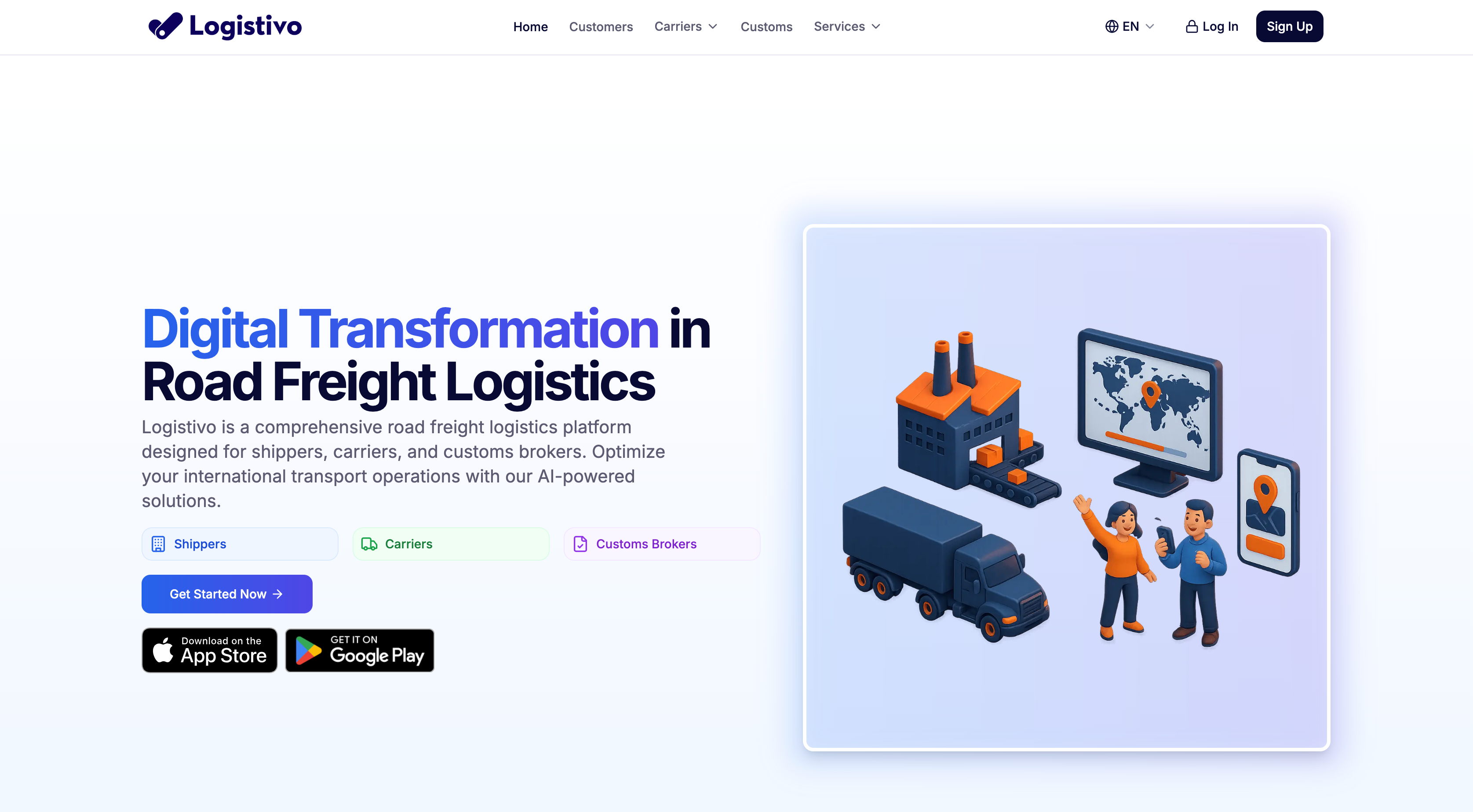 Logistivo – International Road Freight Management Platform